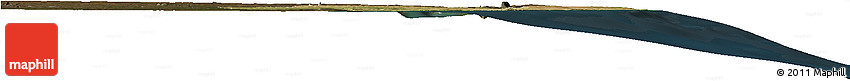 Satellite Horizon Map of Mossuril, darken