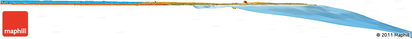 Satellite Horizon Map of Mossuril, political outside