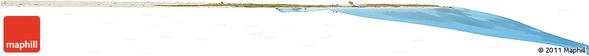 Satellite Horizon Map of Mossuril, shaded relief outside