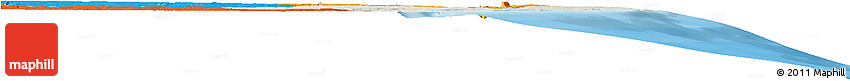 Shaded Relief Horizon Map of Mossuril, political outside