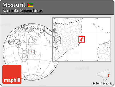 Blank Location Map of Mossuril