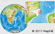 Physical Location Map of Mossuril, highlighted parent region