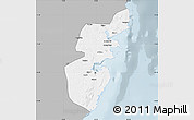 Gray Map of Mossuril, single color outside