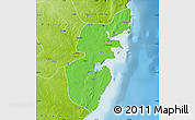 Political Map of Mossuril, physical outside