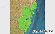 Political Map of Mossuril, satellite outside