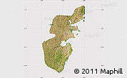 Satellite Map of Mossuril, cropped outside