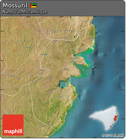 Satellite Map of Mossuril