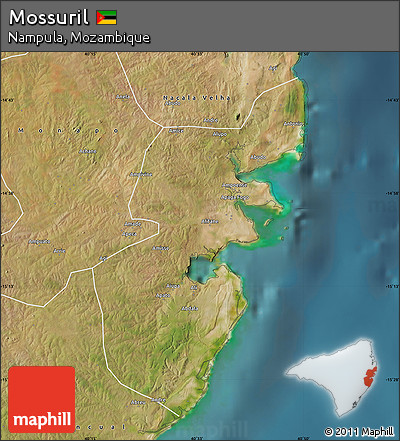 Satellite Map of Mossuril