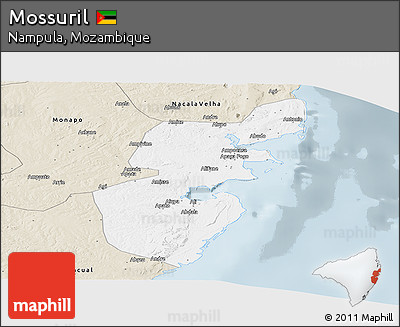 Classic Style Panoramic Map of Mossuril