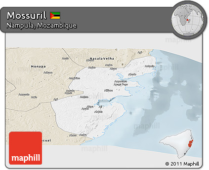 Classic Style Panoramic Map of Mossuril