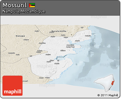 Classic Style Panoramic Map of Mossuril