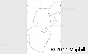 Blank Simple Map of Mossuril, cropped outside, no labels