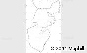 Blank Simple Map of Mossuril, no labels