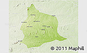 Physical 3D Map of Muecate, lighten
