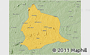 Savanna Style 3D Map of Muecate