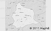 Silver Style 3D Map of Muecate