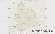 Shaded Relief Map of Muecate, lighten