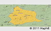 Savanna Style Panoramic Map of Muecate