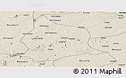 Shaded Relief Panoramic Map of Muecate