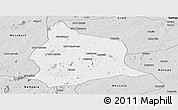 Silver Style Panoramic Map of Muecate