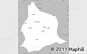 Gray Simple Map of Muecate