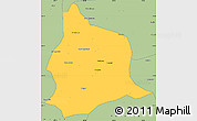 Savanna Style Simple Map of Muecate