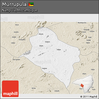 Classic Style 3D Map of Murrupula