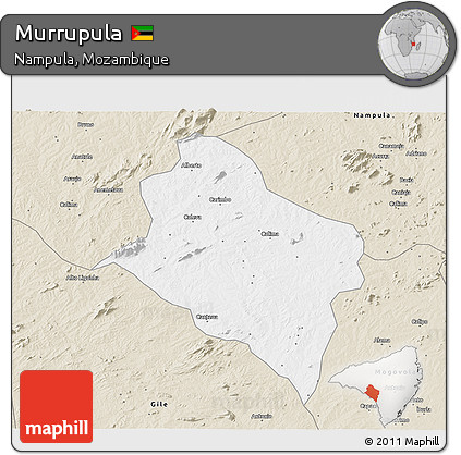 Classic Style 3D Map of Murrupula