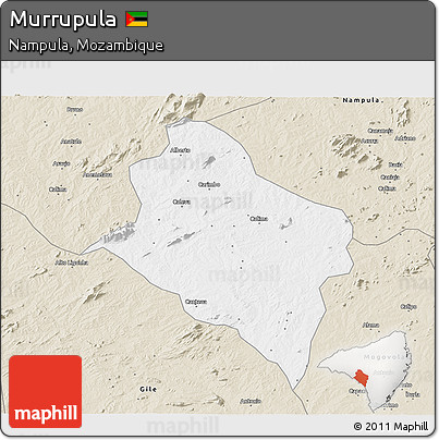 Classic Style 3D Map of Murrupula