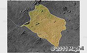 Satellite 3D Map of Murrupula, darken, desaturated