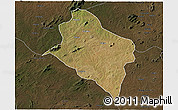 Satellite 3D Map of Murrupula, darken