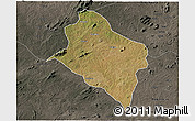 Satellite 3D Map of Murrupula, darken, semi-desaturated