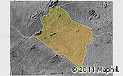 Satellite 3D Map of Murrupula, desaturated