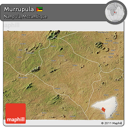 Satellite 3D Map of Murrupula