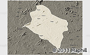 Shaded Relief 3D Map of Murrupula, darken