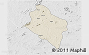Shaded Relief 3D Map of Murrupula, lighten, desaturated