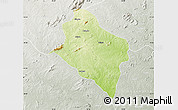 Physical Map of Murrupula, lighten, semi-desaturated