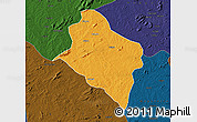 Political Map of Murrupula, darken