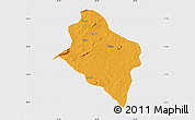 Political Map of Murrupula, single color outside
