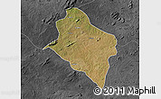 Satellite Map of Murrupula, darken, desaturated
