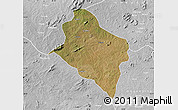 Satellite Map of Murrupula, lighten, desaturated