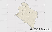 Shaded Relief Map of Murrupula, cropped outside