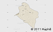 Shaded Relief Map of Murrupula, single color outside