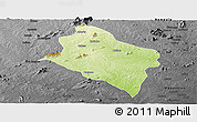 Physical Panoramic Map of Murrupula, darken, desaturated