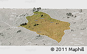 Satellite Panoramic Map of Murrupula, lighten, semi-desaturated