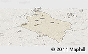 Shaded Relief Panoramic Map of Murrupula, lighten