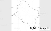 Blank Simple Map of Murrupula, cropped outside, no labels