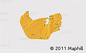 Political 3D Map of Nacala Velha, cropped outside