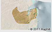 Satellite 3D Map of Nacala Velha, lighten