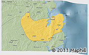 Savanna Style 3D Map of Nacala Velha